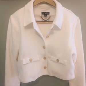 J. Crew Cropped Jacket- Ivory